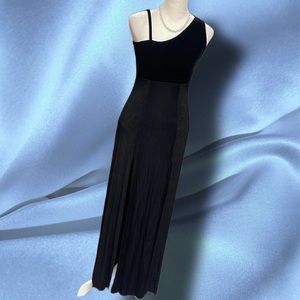 Velvet Dress with split sides
